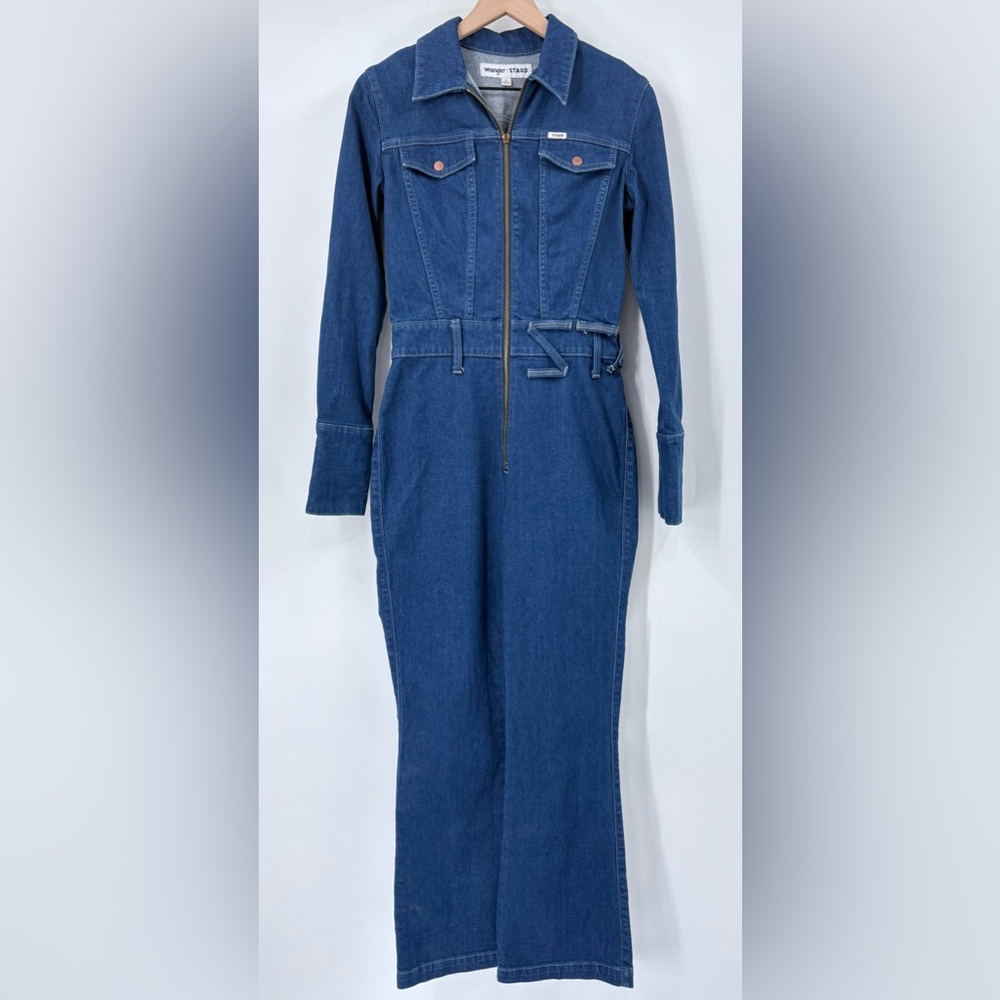 STAUD X Wrangler Denim The Body Jumpsuit